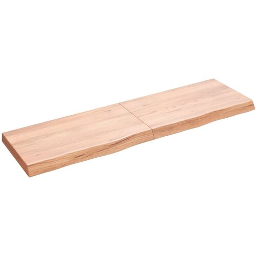 vidaXL Zidna polica svjetlosmeđa 140x40x(2-6) cm obrađena hrastovina Cijene
