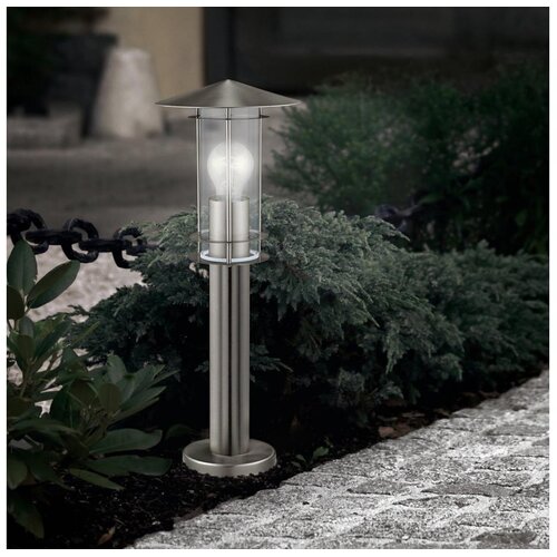 Eglo Lisio vanjska stojeća/1, e27, h500, inox/staklo Cene