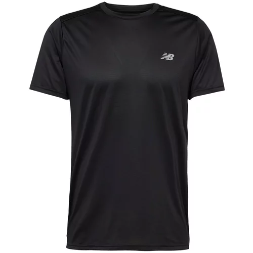 New Balance Funkcionalna majica 'Essentials Run' črna / bela