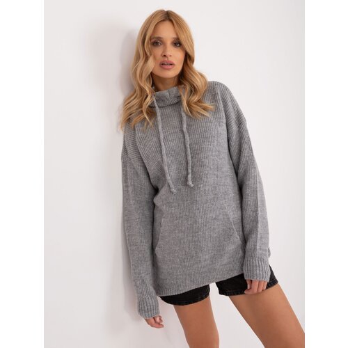 BADU Sweater-BA-SW-0593.22-grey Slike