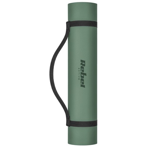 Rebel ACTIVE Strunjača prostirka za jogu, pilates i fitnes 183x61 cm debljina 6 mm materijal TPE zelena boja RBA-3152-2GR Slike