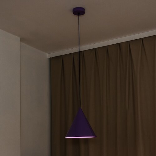  Visilica na sajli ETNA II 1xE27/15W/230V, prečnik 25 cm, ljubičasta Slike