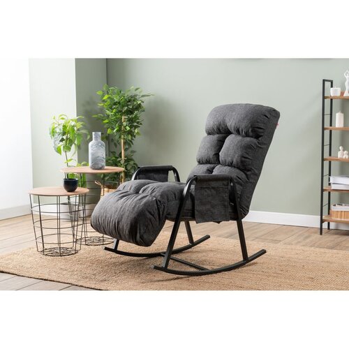 Atelier Del Sofa Lena Single - Dark Grey Dark Grey Rocking Chair Cene