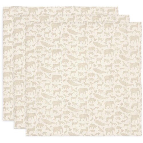 Jollein tetra plenica 3/1, 70x70cm animals nougat Cene