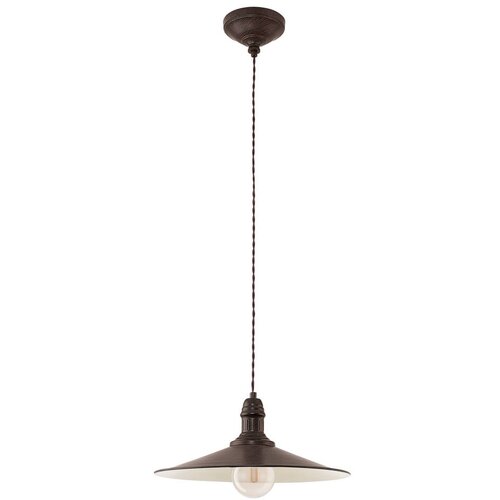 Eglo Tamno smeđa viseća svjetiljka s metalnim sjenilom &amp;oslash; 36 cm STOCKBURY &amp;ndash; Slike