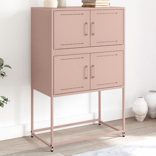  The Living Store Komoda roza 68,5x38,5x107 cm jeklo - Komoda, (21496523) Cene