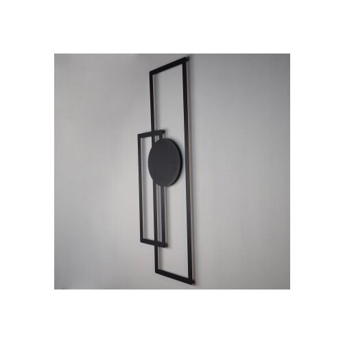 Wallxpert Zidna dekoracija Trident-APT431MS, 32x85 cm, 1,5 mm, Crna Slike