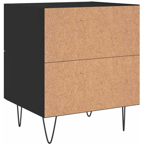  Noćni ormarići 2 kom crni 40 x 35 x 47,5 cm konstruirano drvo Slike