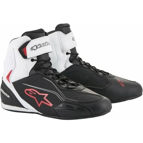 Alpinestars Faster-3 Shoes Black/White/Red 39 Motociklističke čizme