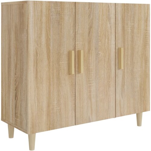 vidaXL Komoda sonoma hrast 90x34x80 cm konstruiran les, (20654806) Cene