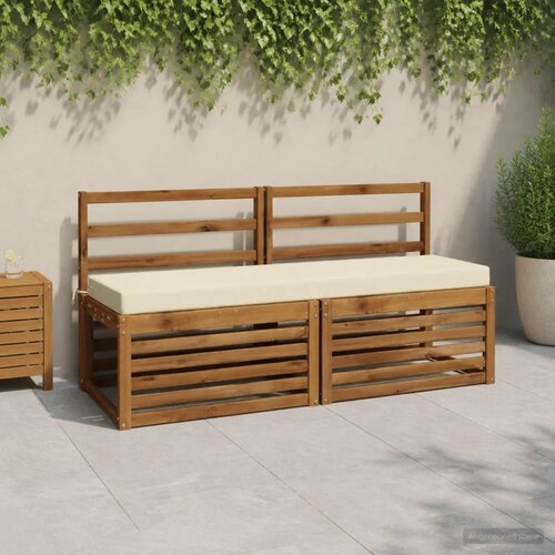  Jastučići za klupe - 2 dijela SOEST 100% poliester Krem - Krem 150 x 40 x 8 cm Poliester Cene