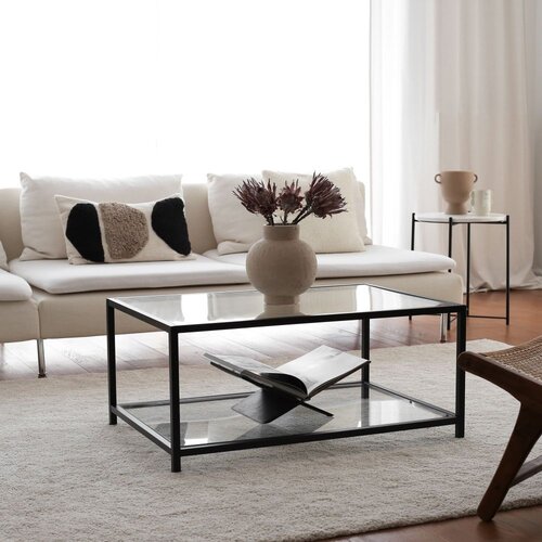  Klub sto 90x40x60cm Sivo-Crni Cene