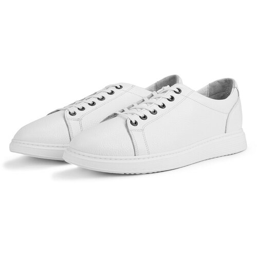 Ducavelli Verano Genuine Leather Men's Casual Shoes, Summer Sports Shoes, Lightweight Shoes, White Leather Shoes. Slike