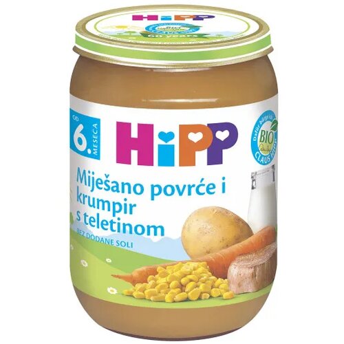 Hipp kašica povrće, krompir i teletina 190g Cijene