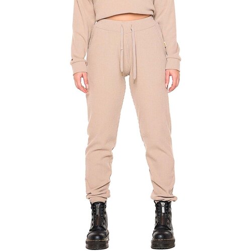 Leone 1947 Spodnji deli trenirke Woman Sweatpants Relaxed Bež Cene