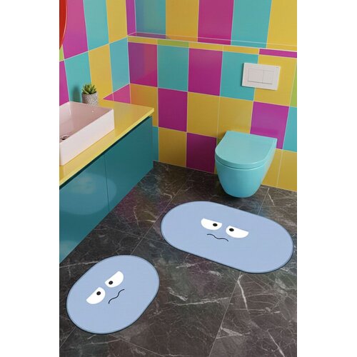Lessentiel Maison Set tepiha za kupatilo, 2 komada, plava Slike