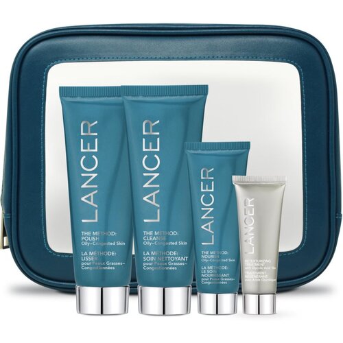 LANCER THE METHOD INTRO KIT Oily-Congested Skin darilni set (za mastno kožo) Slike