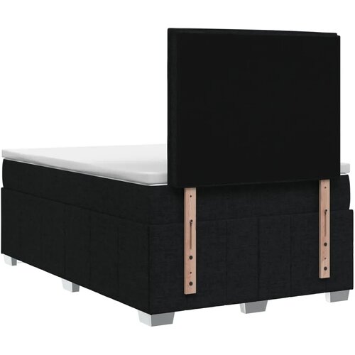  Boxspring krevet s madracem Crna 120 x 190 cm Tkanina - Crna 120 x 190 cm Dizajn linija Slike