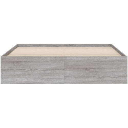 VidaXL Okvir za krevet s ladicama boja hrasta 140x200 cm drveni Slike