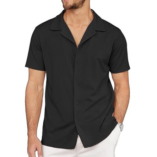 Vivva Majica s kratkimi rokavi brez gubanja | BRILLSHORT Črna L/XL, (21297615) Cene