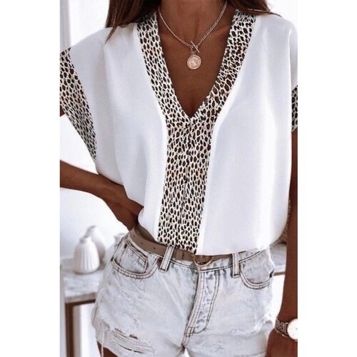 Fenzy Bluza Z Leopardjim Potiskom, Bela Cene