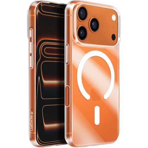 Spigen Maska Liquid Crystal Mag MagSafe za iPhone 17 Pro Max clear/white Slike