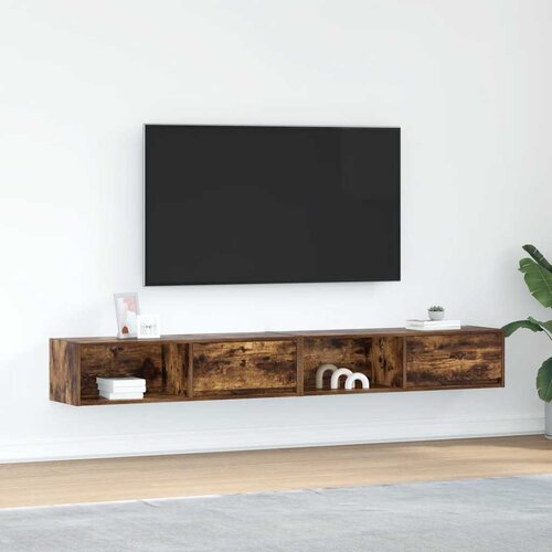 vidaXL TV omarica 2 kosa dimljeni hrast 100x31x25,5 cm inženirski les Cene