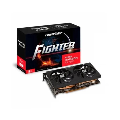 PowerColor grafička karta amd fighterrx 7600 GDDR6 8GB 128bit 2xDP/2xHDMI Cene