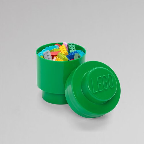 Lego kutija za odlaganje, okrugla (1): tamnozelena Cene
