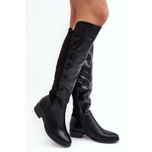 Kesi Women's leather boots S.Barski black Slike
