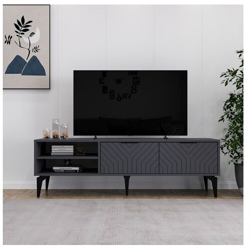 Hanah home Hanah Kućna TV komoda Regina, 160x50x29,6 cm, Antracit Cene