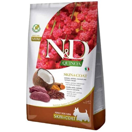 N&d Quinoa Skin and Coat Mini Srnetina, Kokos i Kurkuma - 7 kg Cene