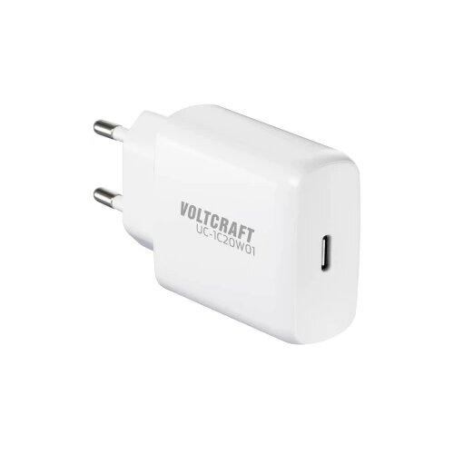 Voltcraft UC-1C20W01 USB punjač 20 W unutrašnje područje, utičnica Izlazna struja maks. 3 A USB-C® Broj izlaza: 1 x GaN Cijene