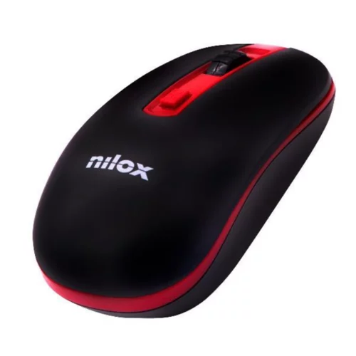 Nilox Raton NXMOWI2002 Wireless 1000 DPI Negro/Rojo, (20833405)