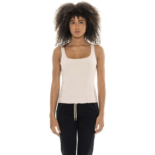Leone 1947 Majice brez rokavov Woman Tank Rib Chic Siva Cene