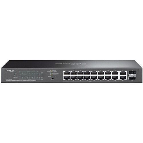 Tp-link OMADA ES220GP network switch Managed Gigabit Ethernet (10 /100 /1000) Power over Ethernet (PoE) Black Slike