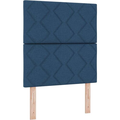 Box spring krevet s madracem Plava 80 x 200 cm tkanina Slike
