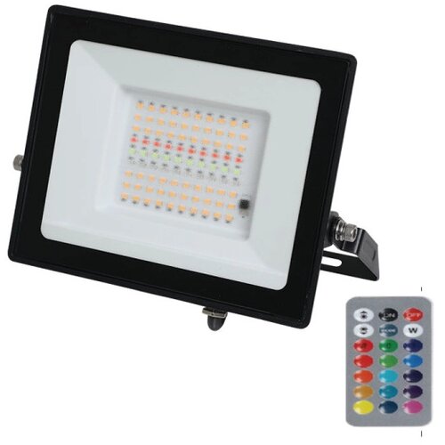 Xled 50W LED reflektor RGB+6500K,IP65,AC220-240V,Ra70,crni Cene