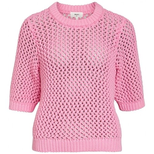 .OBJECT Puloverji Ronaska Knit - Begonia Pink Rožnata Cene