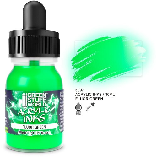 Green Stuff World Fluor Acrylic Ink - Zelena Cene