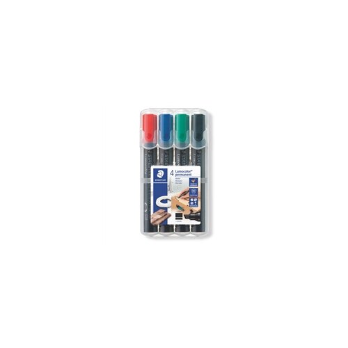 Staedtler Permanentni flomaster Lumocolor, kosi vrh, 4 komada Cijene