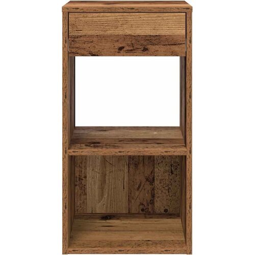  Noćni ormarići s ladicom 2 kom staro drvo 35x34x66,5 cm Slike
