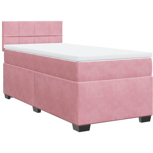 Maison Chic Box spring postelja - Vzmetna postelja z vzmetnico roza 80x200 cm žamet SL16788, (21881687) Cene