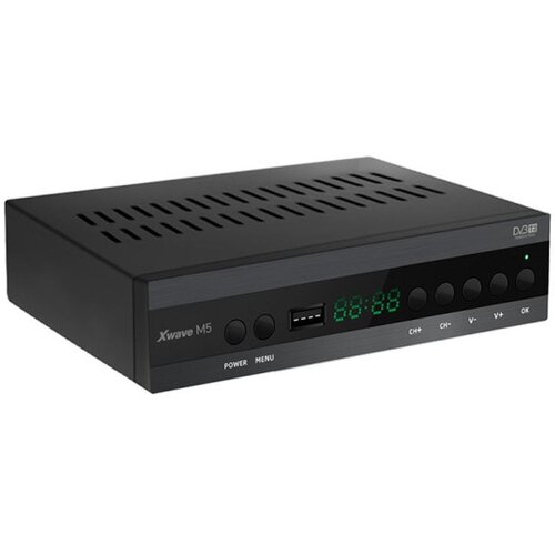 X Wave M5 DVB-T2 Set Top Box,LED,scart,HDMI,RF in-out,USB,media player,metalno kućište Slike