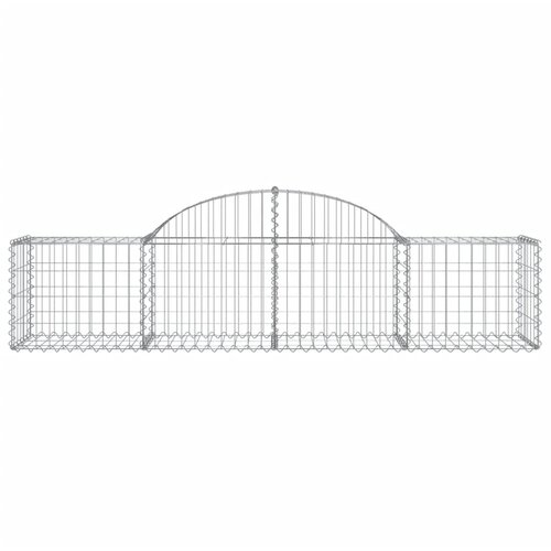  Gabionska ko&amp;scaron;ara s lukom 200x50x40/60 cm pocinčano željezo Slike