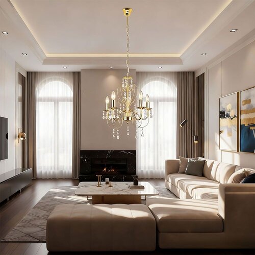 Toolight Elegantni Luster EBT009-5CP GOLD Slike