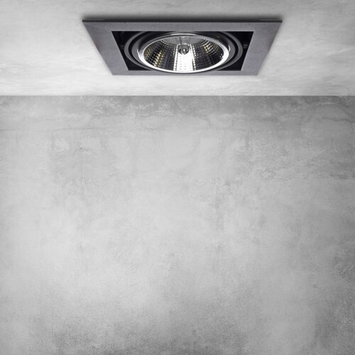 Ugradno stropno svetlo PLAZA AR111 1xGU10/12W/230V crno Slike