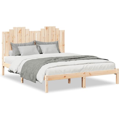Maison Chic Dalj&amp;scaron;i Posteljni Okvir - Dvoposteljna postelja brez vzmetnice 160x220 cm trden les, (22082080) Slike