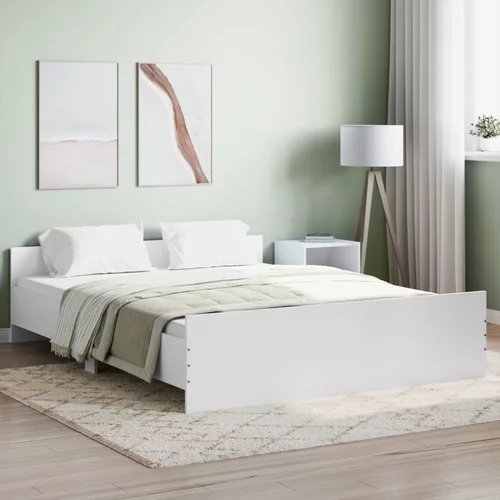  kreveta uzglavlje i podnožje bijeli 160x200 cm