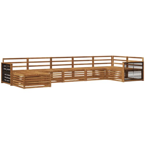  Set vanjskih sofa 7 kom. Prirodna Slike